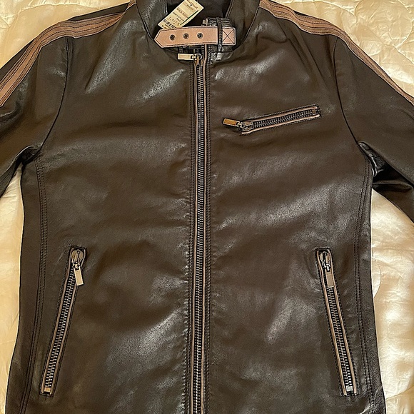 Paul Stewart Leather Jacket Phineas Cole Luxury Menswear Collection - Picture 1 of 16
